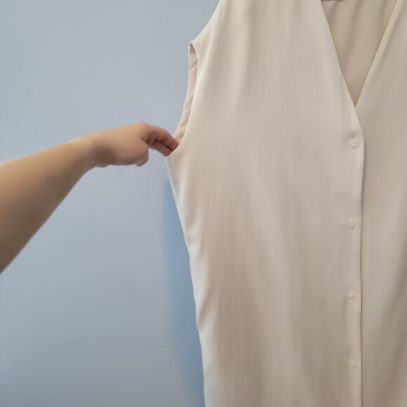 OOTD New York White Cream Maxi Vest Dress One Size - Picture 4 of 10